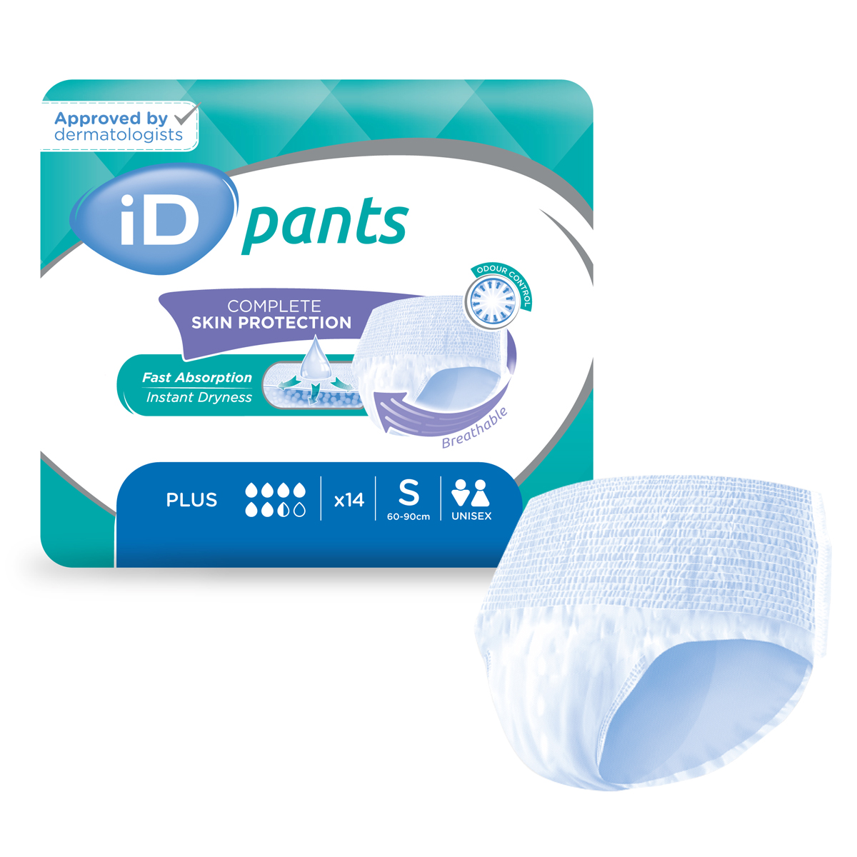 ID Pants Plus - Taille S - 8 paquets de 14 - ONTEX