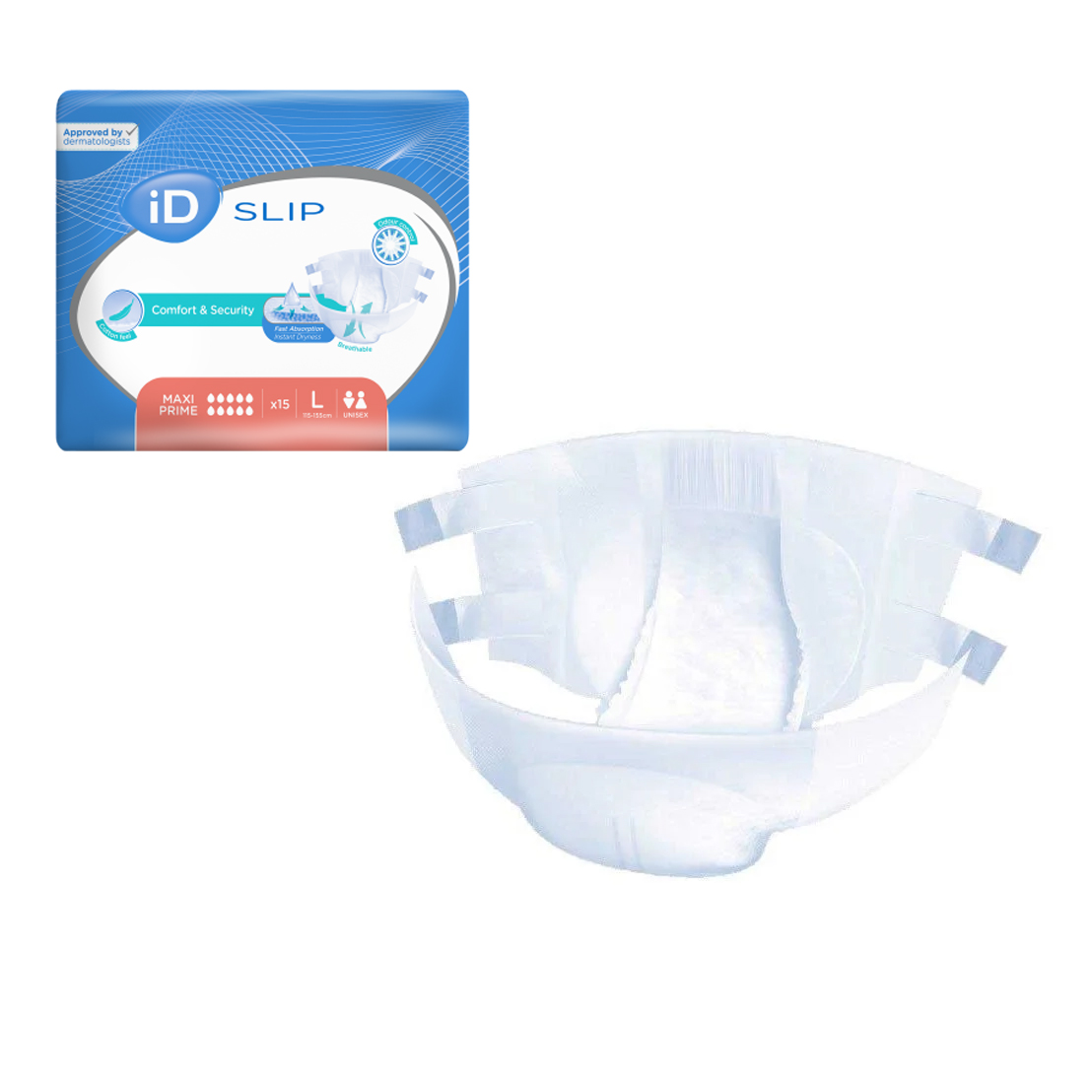 ID Slip - Maxi Prime - Taille L - 3 paquets de 15 - ONTEX