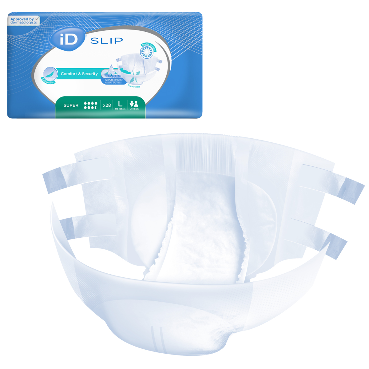 ID Slip - Super - Taille L - 3 paquets de 28 - ONTEX