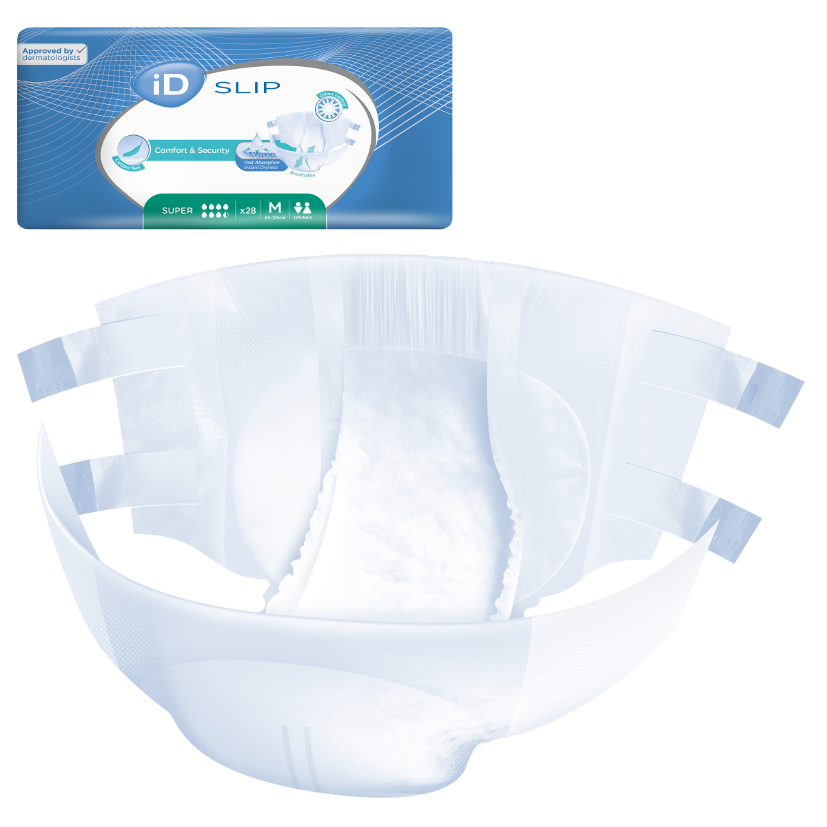 ID Slip - Super - Taille M - 3 paquets de 28 - ONTEX