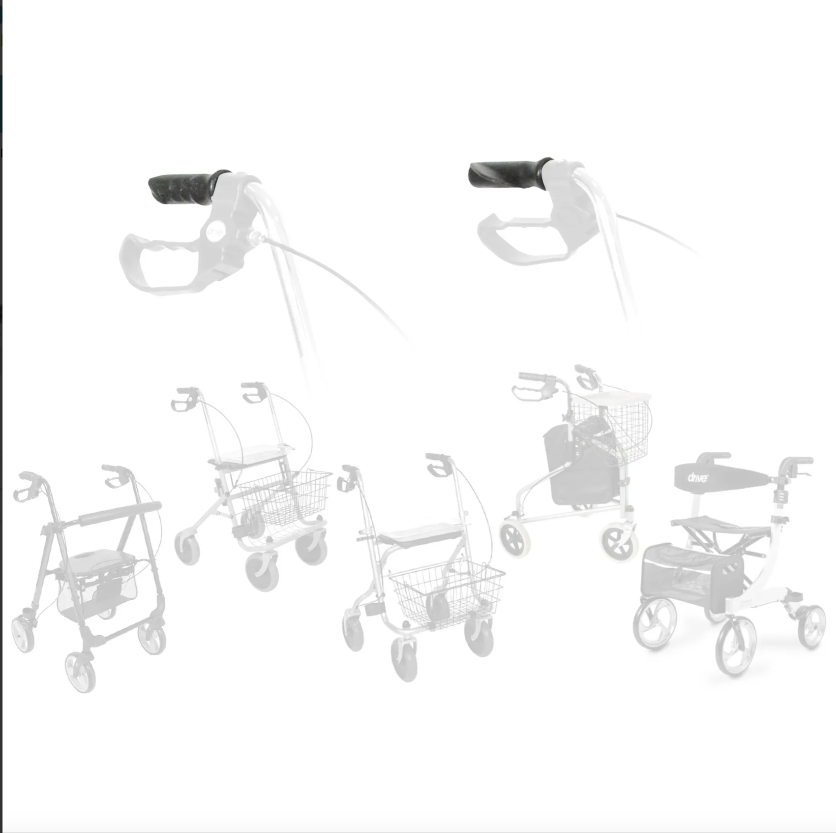 Poignées pour Rollator - Ø 22 mm - Drive - la Paire