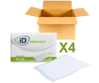Alèses iD Expert Protect - Super - 60 x 60 CM - 4 paquets de 30 - ONTEX
