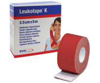 Bande Taping - Leukotape K - Rouge - 5m x 2,5cm