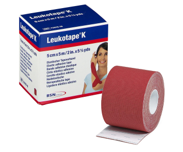 Bande Taping - Leukotape K - Rouge - 5m x 5cm