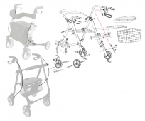 Câble de frein - Rollator Boston / Moka - DRIVE