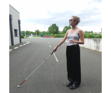 Canne blanche pliante pour non-voyant