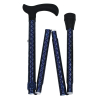 Canne Pliante - Poignée Derby - Fashion Blue Mary - HERDEGEN