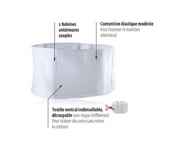 Ceinture Abdominale - Hauteur 18 cm - ABDOSTRAP II - DJO