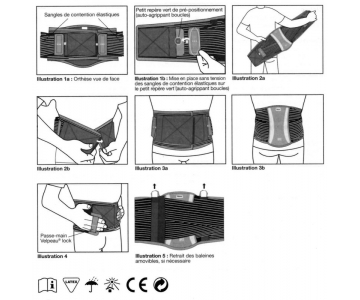 Ceinture Lombaire - Hauteur 21 cm - Dorsamix Classic - VELPEAU L&R