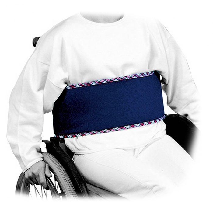 Ceinture abdominale de maintien pour fauteuil roulant, Avec boucles, Matériau respirant, En frome de T