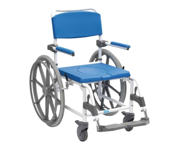 Chaise de douche WC Aston - Grandes roues