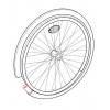 Chambre à air - Roue arrière de fauteuil roulant - INVACARE