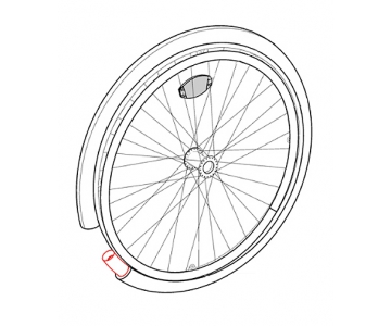 Chambre à air - Roue arrière de fauteuil roulant - INVACARE
