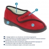 Chaussons CHUT - Homme ou Femme - Amiral - Rouge - PODOWELL