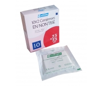 Compresse en Non Tissé - Stérile - 7,5x7,5cm - 10 sachets de 2 - EUROMEDIS