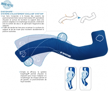 Coussin de Positionnement - Decubitus Latéral - Microbilles - SYSTAM