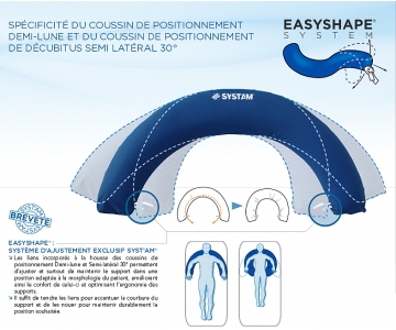 Coussin de Positionnement - 1/2 Lune + Plot - Microbilles - SYSTAM