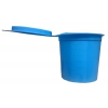 Crachoirs jetables bleus avec couvercle - 130ml - à l