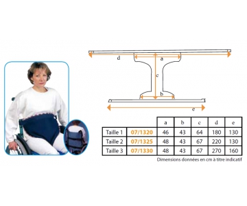 Culotte pelvienne de maintien Arpegia pour fauteuil roulant - PHARMAOUEST