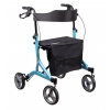 Rollator 4 Roues - Pliant et Leger - UltraLight Bleu ciel - DRIVE