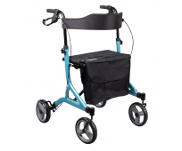 Rollator 4 Roues - Pliant et Leger - UltraLight Bleu ciel - DRIVE