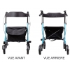 Rollator 4 Roues - Pliant et Leger - UltraLight Bleu ciel - DRIVE