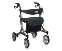 Rollator 4 Roues - Pliant et Leger - UltraLight Argent - DRIVE