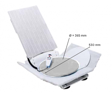 Disque de Transfert - Position Assise - Aquatec Trans XL - Blanc - INVACARE