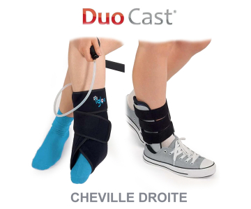 Attelle de Cheville - Cryothérapie - Duocast - Droite - IGLOO