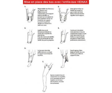 Enfile Bas - Métal - Veinax pour bas et collants - DJO
