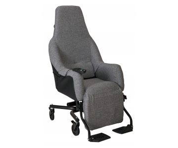 Fauteuil à Pousser Electrique - Mistral e - Tissu Gris chiné - Taille 16 - INNOV