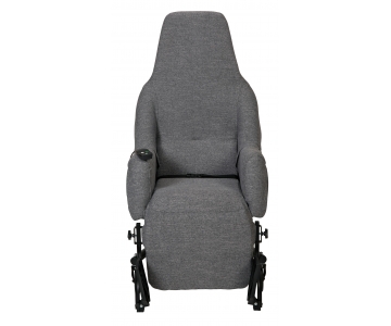 Fauteuil à Pousser Electrique - Mistral e - Tissu Gris chiné - INNOV