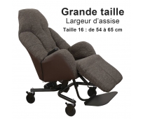 Fauteuil à Pousser Electrique - Liberty e II - Marron Chiné - Taille 16 - INNOV'SA