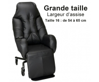 Fauteuil à Pousser Electrique - Liberty e II - PVC Ebène - Taille 16 - INNOV'SA