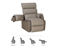 Fauteuil Releveur - 1 moteur - Cocoon Génération 1 - Taupe - INNOV'SA