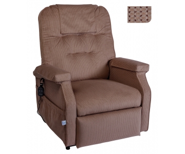 Fauteuil Releveur électrique - 1 moteur - Success - Velours Toffee - HERDEGEN