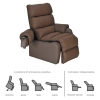 Fauteuil Releveur - 2 moteurs - Cocoon Génération 1 - Choco - INNOV