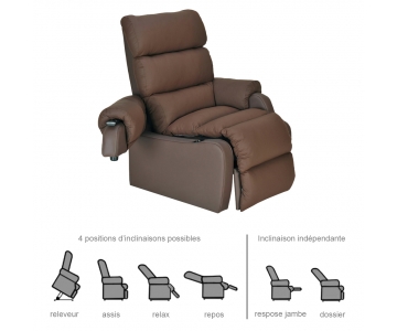 Fauteuil Releveur - 2 moteurs - Cocoon Génération 1 - Choco - INNOV