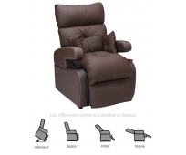 Fauteuil Releveur - 1 moteur - Cocoon Génération 2 - Choco - INNOV'SA