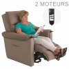 Fauteuil Releveur électrique - Cosy Up - Microfibre Taupe - 2 moteurs - INVACARE