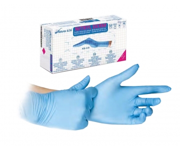 Gants Nitrile - Non Poudrés - Nitryl Derm 3.5 Bleu - Bte de 100 - NACATUR