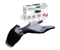 Gants Nitrile - Non Poudrés - Nitryl Derm 3.5 Black - Bte de 100 - NACATUR