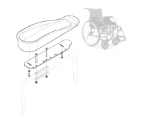 Manchette gouttière Fixe - Hémiplégie - Gauche - Fauteuils roulants D200 - VERMEIREN
