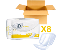 ID Form - Extra Plus - Long - Protections Anatomiques - 8 paquets de 21 - ONTEX