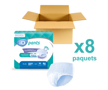 ID Pants Plus - Taille M - 8 paquets de 14 - ONTEX