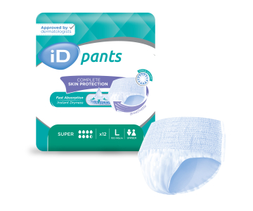 ID Pants Super - Taille L - 6 paquets de 12 - ONTEX