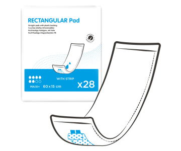 ID Rectangular Pad Traversable - Maxi Plus - 15 x 60 CM - 4 paquets de 28 - ONTEX