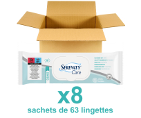 ID Serenity Care - Wet Wipes - 8 sachets de 63 lingettes humides - ONTEX