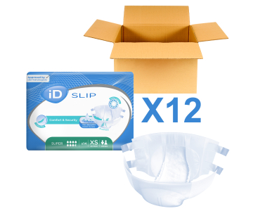 ID Slip - Super - Taille XS - 12 paquets de 14 - ONTEX