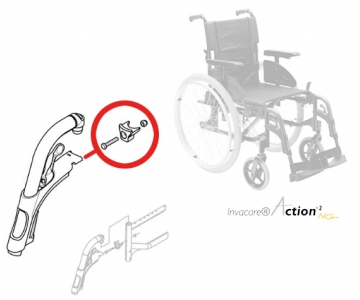 Kit de secteur de verrouillage pour fauteuil roulant Action NG - INVACARE
